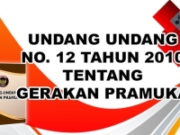 UU Nomor 12 Tahun 2010 Tentang Gerakan Pramuka